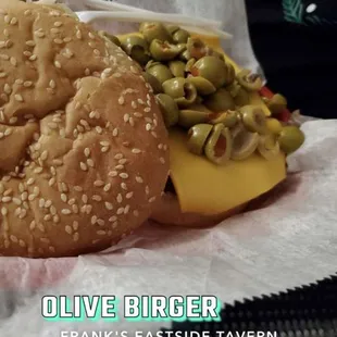 Olive burger