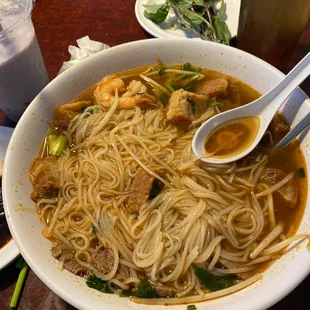 Beef brisket 5. Pho Rice Noodle Soup Combination