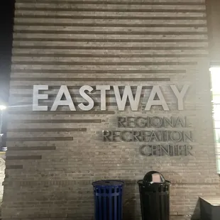 Outside entrance sign