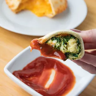 Spinach and Cheese empanada