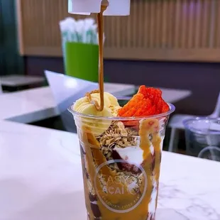 Açaí with peanut butter