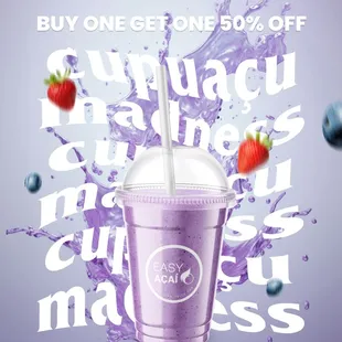 BUY ONE, GET ONE 50% OFF on Sunset &amp; Exotic Smoothies and Easy Exotic Bowls!