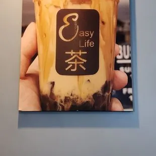 Boba on the wall.