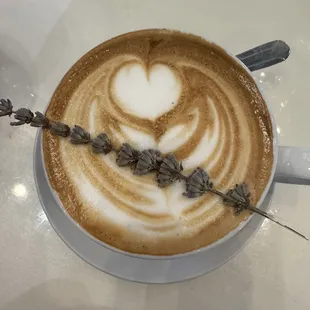 Lavender maple latte