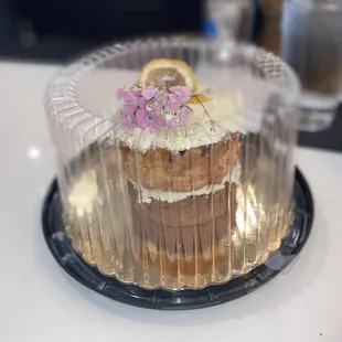 Lemon blueberry cake......beautiful