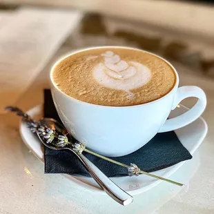 Lavender maple latte