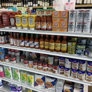 Well stocked shelves