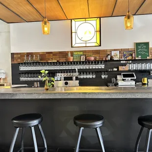 the bar