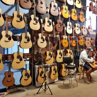 Lots of guitars to mess with