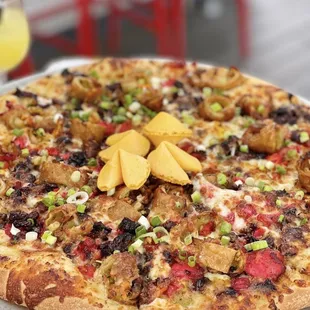 Pupu platter pizza
