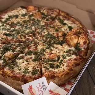 Cheese with pesto