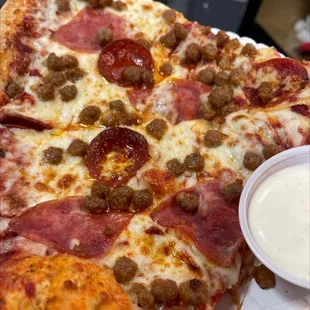 Slices of meatlover!