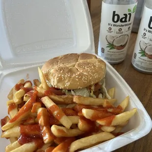 Bacon Cheeseburger &amp; fries