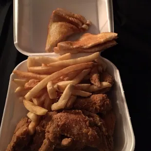 Chicken Plate always cooked to order. FRESH