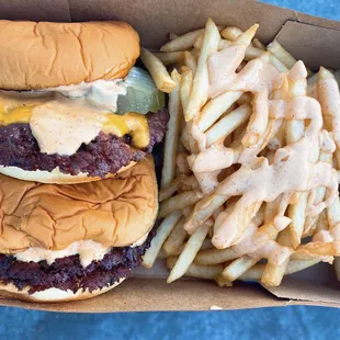 Crispy Double cheeseburgers