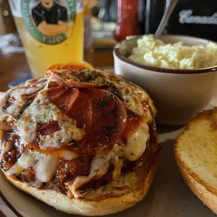 Because sometimes, nothing goes better with a pizza burger than (excellent) home made potato salad.