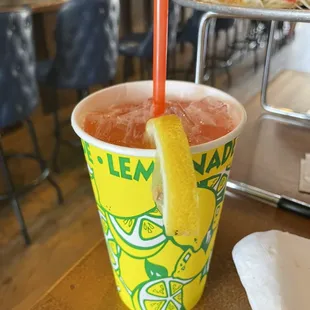 Tito's strawberry lemonade!