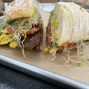 Ratatouille veggie sandwich