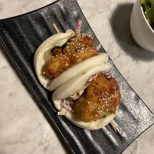 Fried chicken bao