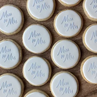 Miss to Mrs simple cookies