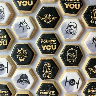 Custom Star Wars cookies for May 4th