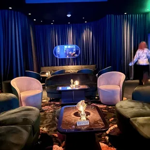 a man standing in the background