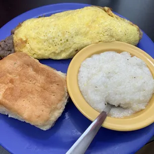 Philly Steak, Peppers and Onions Omelette