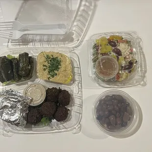 Mezza Platter Greek Salad 1/2