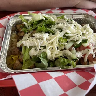 bowl with chicken