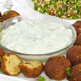 Falafel with Tzatziki