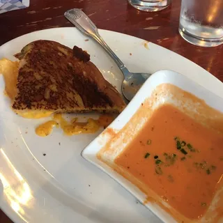 Grilled Cheese Sandwich and Tomato Soup