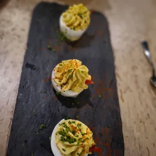 Dijon Chive Deviled Egg