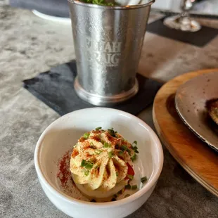 Kentucky Marmalade &amp; Dijon Chive Deviled Egg