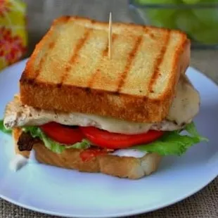 a grilled chicken sandwich