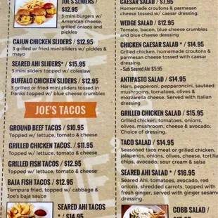 soups and chowder, menu