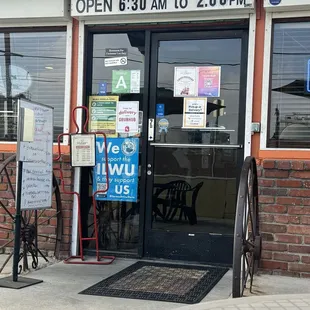 Front entry, but there's also a side entrance as well