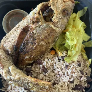 Fried snapper
