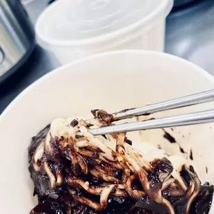 Black Bean Pork Noodles