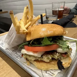 Caprese Chicken Burger