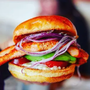 Grilled Salmon Sandwich
