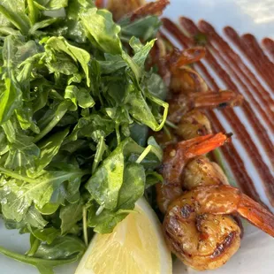 Grilled prawns