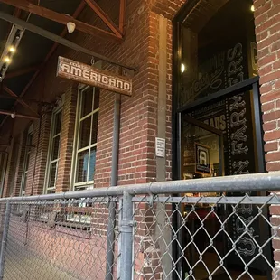 outside