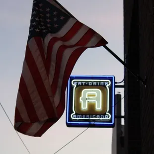 Our New Neon Sign Lighting up the Arts District!