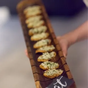 Fig Jam &amp; Manchego Crostinis