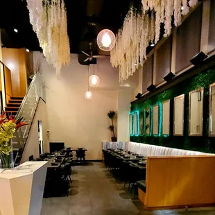 View as soon as you enter straight ahead.