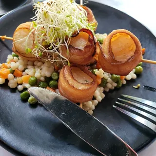 bacon wrapped scallops