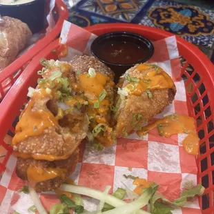 Thai chili shrimp egg roll