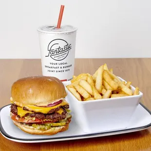 Double cheeseburger combo