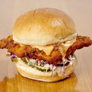 Crispy chicken sandwich