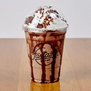 Peanut butter-chocolate milkshake